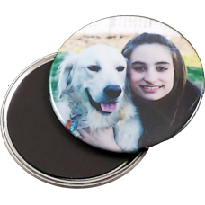 Custom Photo Button Magnet - Personalized