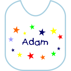 Bib - Boy Name w/Stars - Personalized