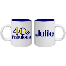 40 & Fabulous Mug - Personalized