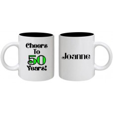 Cheers to 50 Years Mug - Personalized