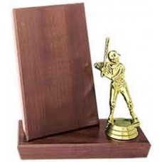 Vertical 4x6 Stand-Up Plaque Award Cherry Custom - Personalized