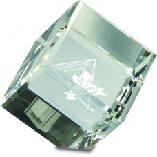 Cube Clear Crystal Custom - Personalized