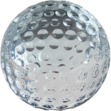 Golf Ball Crystal Paperweight Custom - Personalized
