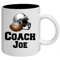 Football Coach Name Mug - Personalized