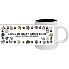 Crazy About Dogs Mug - Personalized