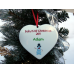 Baby's 1st Christmas Ornament Heart - Personalized