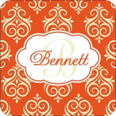 Coaster Elegant Orange - Personalized