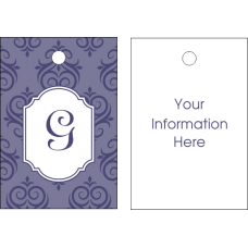 Elegant Purple Luggage/Bag Tag - Personalized