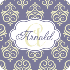 Coaster Elegant Purple-White - Personalized