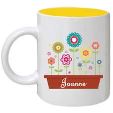 Flower Pot Mug 2 - Personalized