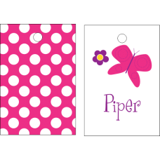 Kids Butterfly Luggage/Bag Tag - Personalized