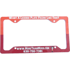 Logo License Plate Frame - Personalized