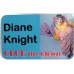Name Badge 3.37in x 2.12in Rectangle White Aluminum - Personalized