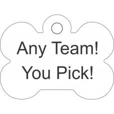 Pet Tag Bone Any Team - Personalized