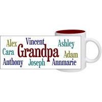 Scramble Name Mug Maroon - Personalized