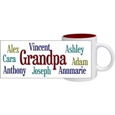 Scramble Name Mug Maroon - Personalized