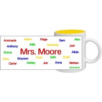 Scramble Name Mug Yellow - Personalized