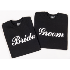 Bride & Groom T-Shirts (Set of 2)