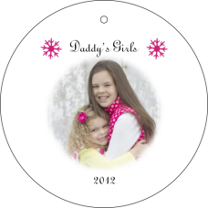 Snowflake Photo Ornament - Personalized