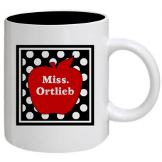 NEW! Teacher Polka Dot Mug - Personalized