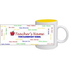 Teacher Student Names Mug - Personalized