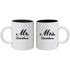 Mr & Mrs Mugs #2 (Set of 2) - Personalized