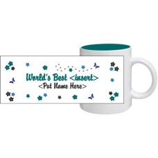 World's Best Mug Green - Personalized