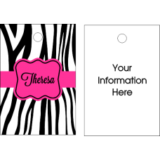 Zebra Pink Luggage/Bag Tag - Personalized