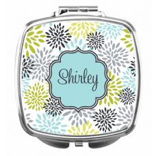 Mums Pastels Compact Mirror - Personalized
