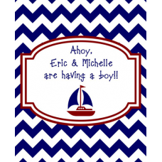 Zig Zag Blue Boat Lip Balm - Personalized