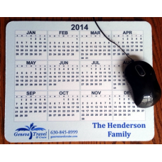 Logo Mouse Pad w/Calendar - Personalized